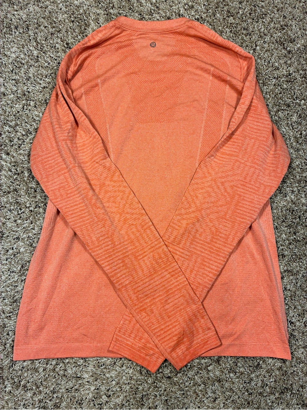 Lululemon Mens Metal Vent Tech Long Sleeve Tee Heathered Duck Sauce - Picture 13 of 15